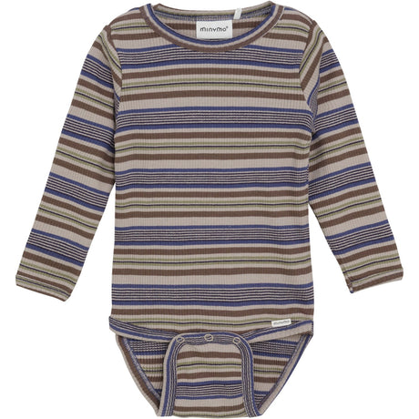 Minymo Parisian Night Body LS Y/D Rib
