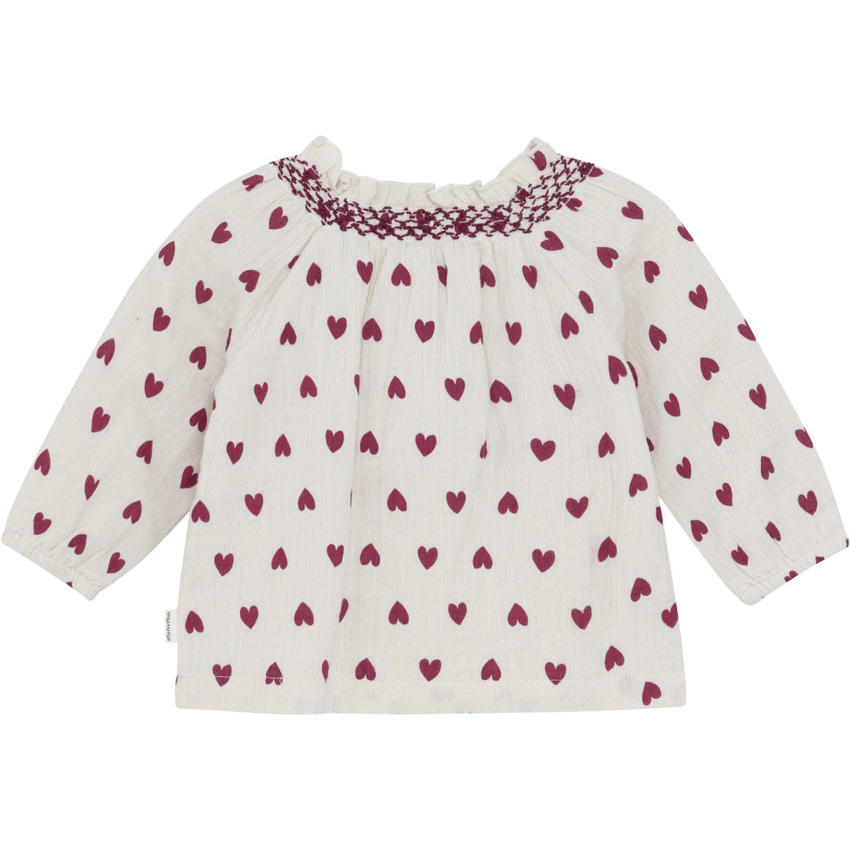 Minymo Eggnog Bluse LS AOP