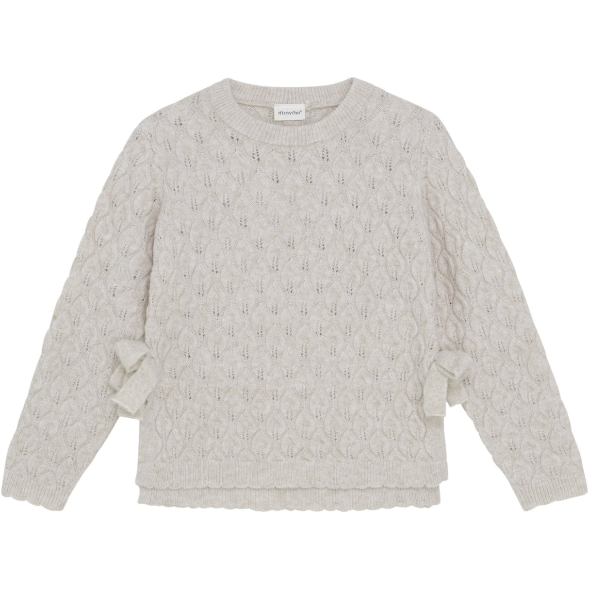 Minymo Smoke Gray Pullover LS Strik