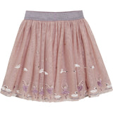 Minymo Shadow Gray Nederdel Mesh W. Emb.