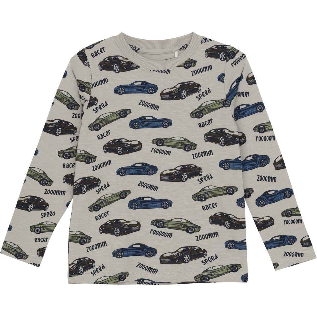 Minymo Oxford Tan T-shirt LS AOP