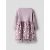Name It Keepsake Lilac Nmfrosally Ls Dress
