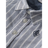 Name It Flint Stone Thin Stripe - Bright White Nbmrekid Shirtbody