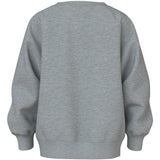 Name It Grey Melange Rainbow Clouds Nmfvenus Ls Nreg Sweat Bru