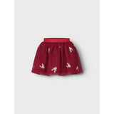 Name It Jester Red Reindeer Nmfveross Tulle Skirt