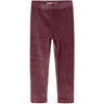 Name It Burgundy Nmfveloa Velvet Leggings