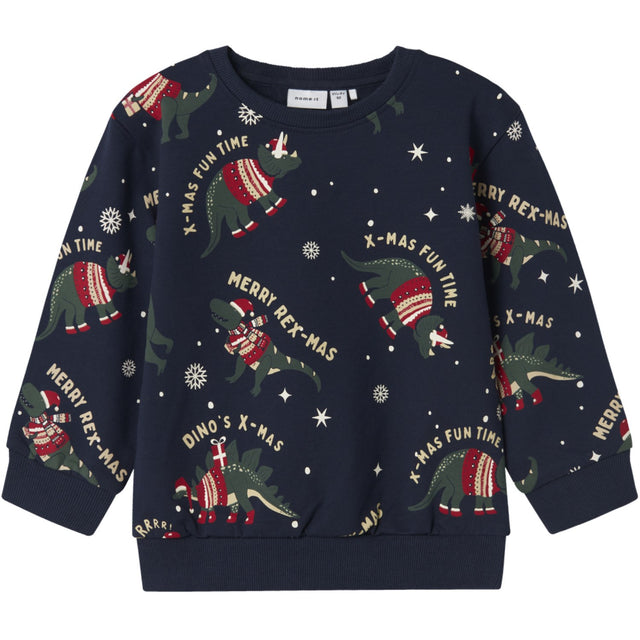 Name It Navy Blazer Nmmroka Ls Nreg Sweat Bru Box