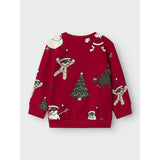 Name It Jester Red Nmmroka Ls Nreg Sweat Bru Box
