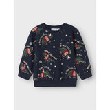 Name It Navy Blazer Nmmroka Ls Nreg Sweat Bru Box