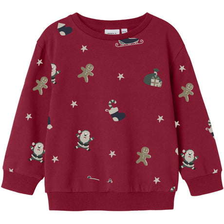 Name It Jester Red Nmnrohom Ls Nreg Sweat Bru