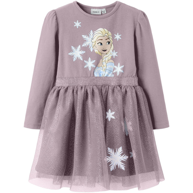 Name It Keepsake Lilac Nmfosimi Frozen Ls Tulle Dress Wdi