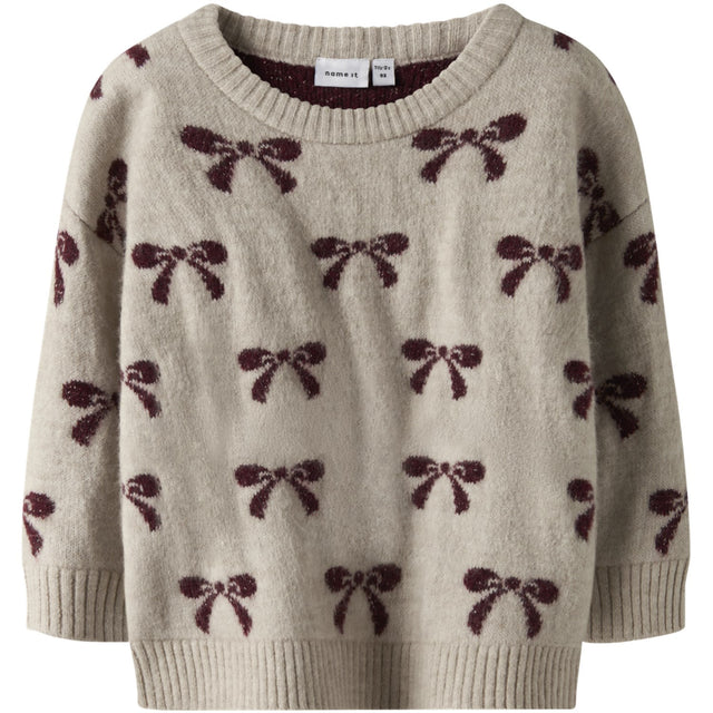 Name It Cement Nmfsenya Ls Knit