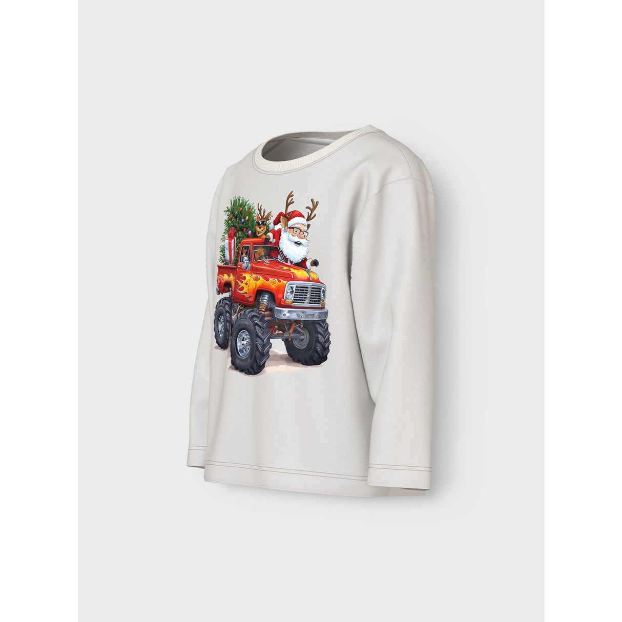 Name It Cloud Dancer Santa Nmmvosmas Ls Nreg Top