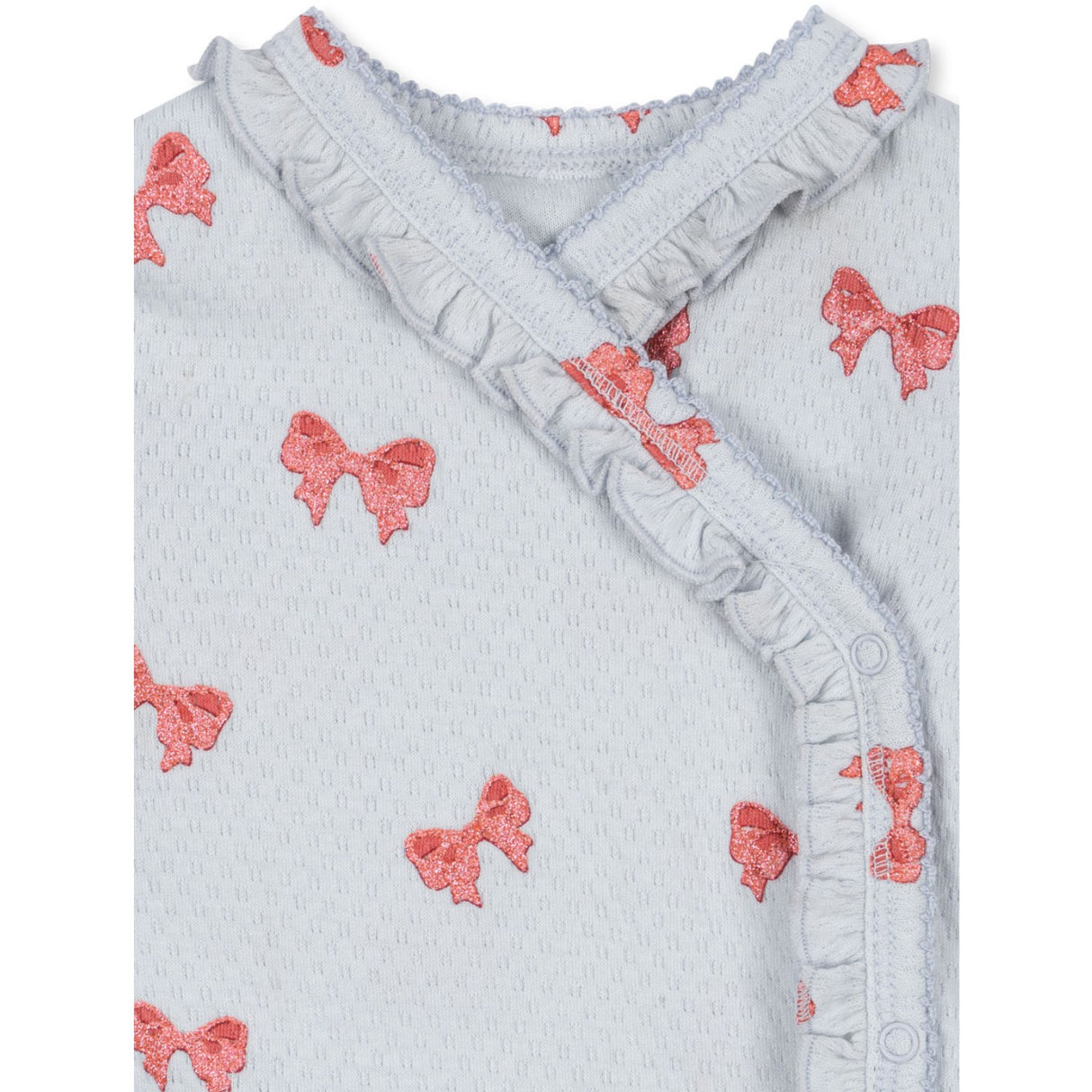 Konges Sløjd Rosia Blue Bow Sui Newborn Flæse Body GOTS