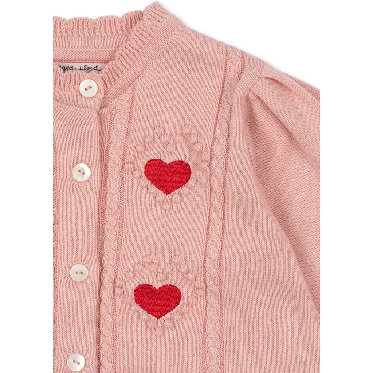 Konges Sløjd Silver Pink Soleil Cardigan GOTS