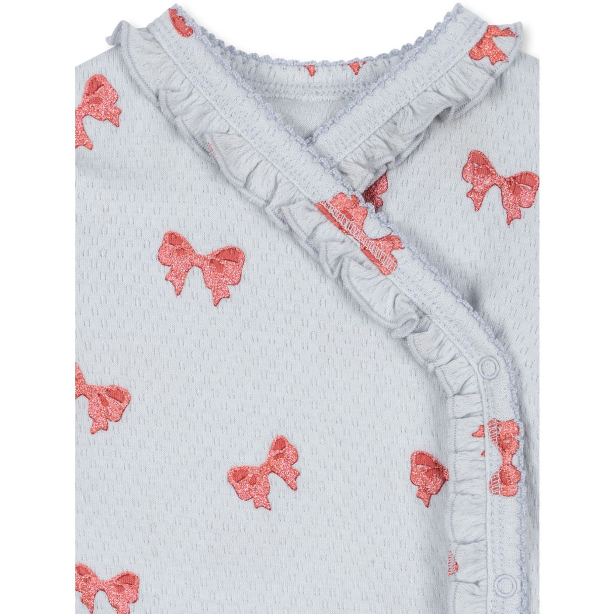 Konges Sløjd Rosia Blue Bow Sui Newborn Flæse Body GOTS