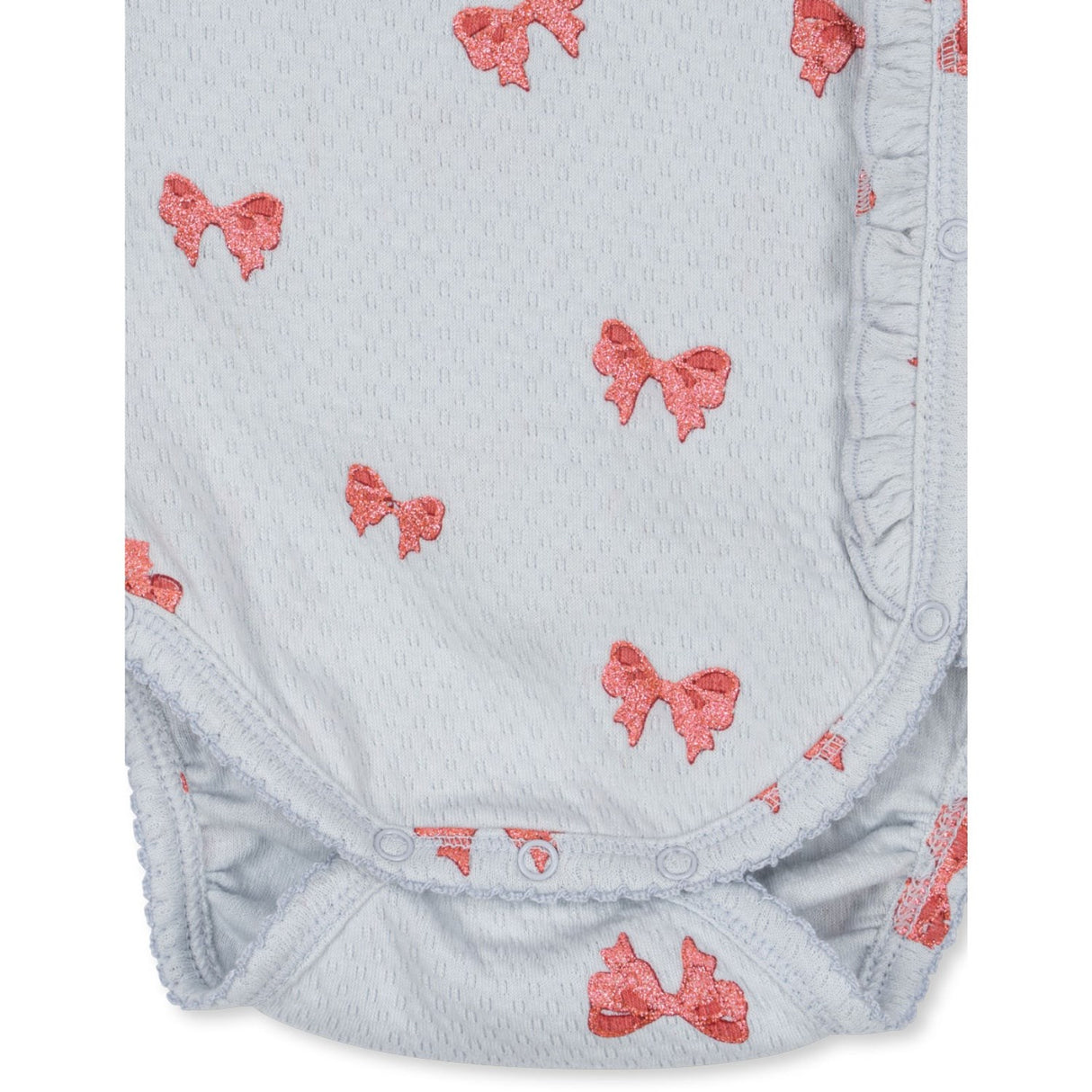 Konges Sløjd Rosia Blue Bow Sui Newborn Flæse Body GOTS