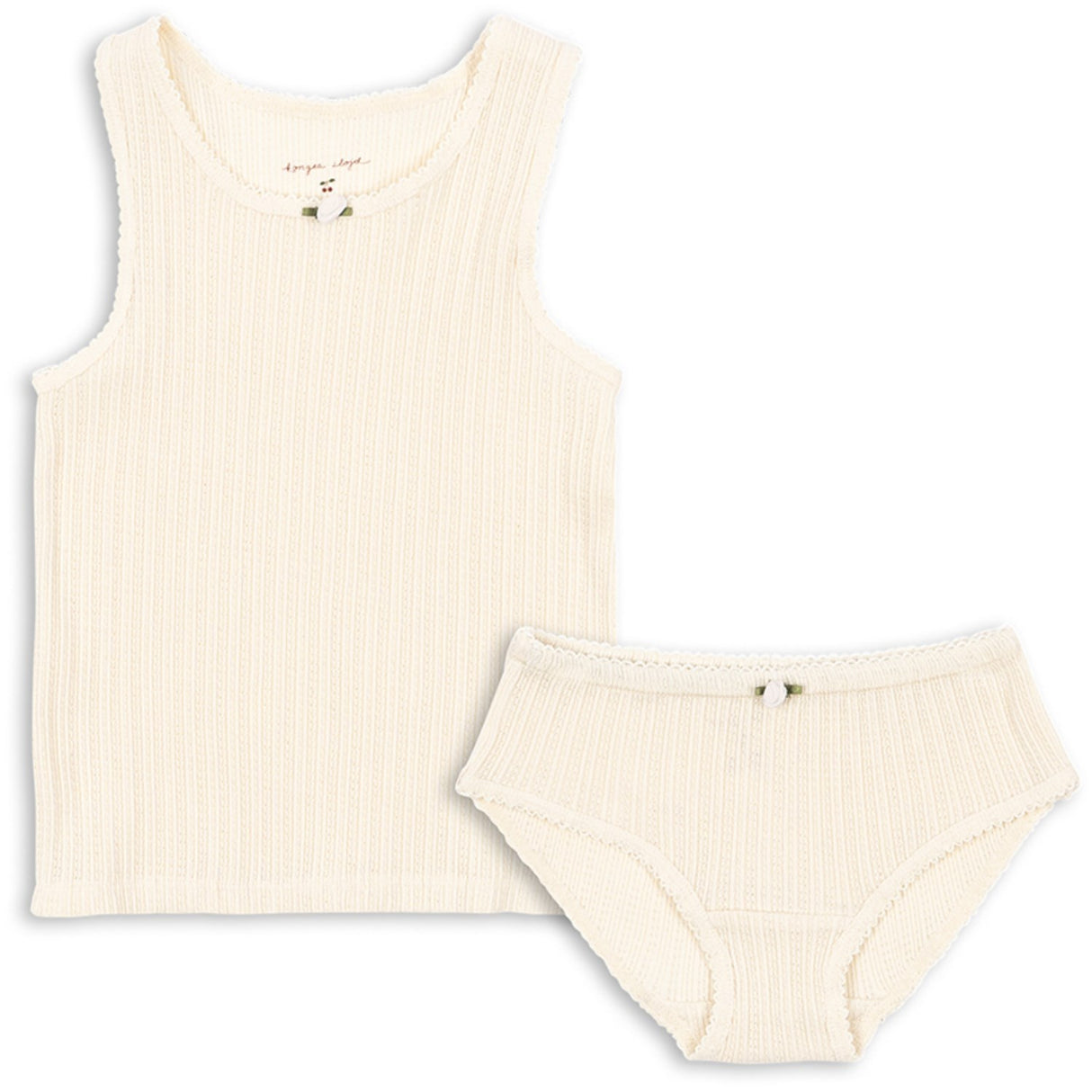 Konges Sløjd Antique White Papin Undertøj Sæt GOTS