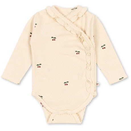 Konges Sløjd Cherry Sui Newborn Flæse Body GOTS