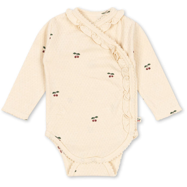 Konges Sløjd Cherry Sui Newborn Flæse Body GOTS