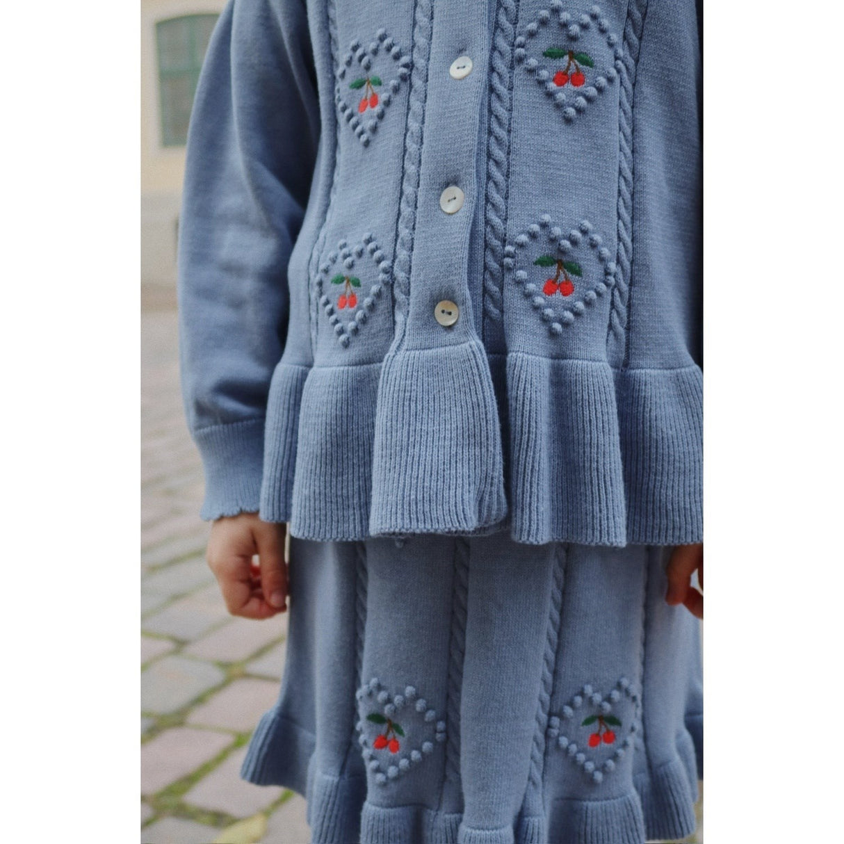 Konges Sløjd Country Blue Soleil Strik Nederdel GOTS