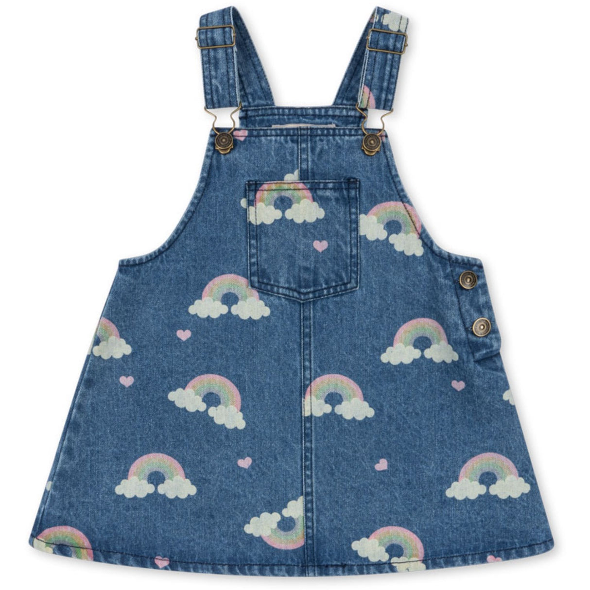 Konges Sløjd Rainbow Magot Overall Kjole Denim GOTS