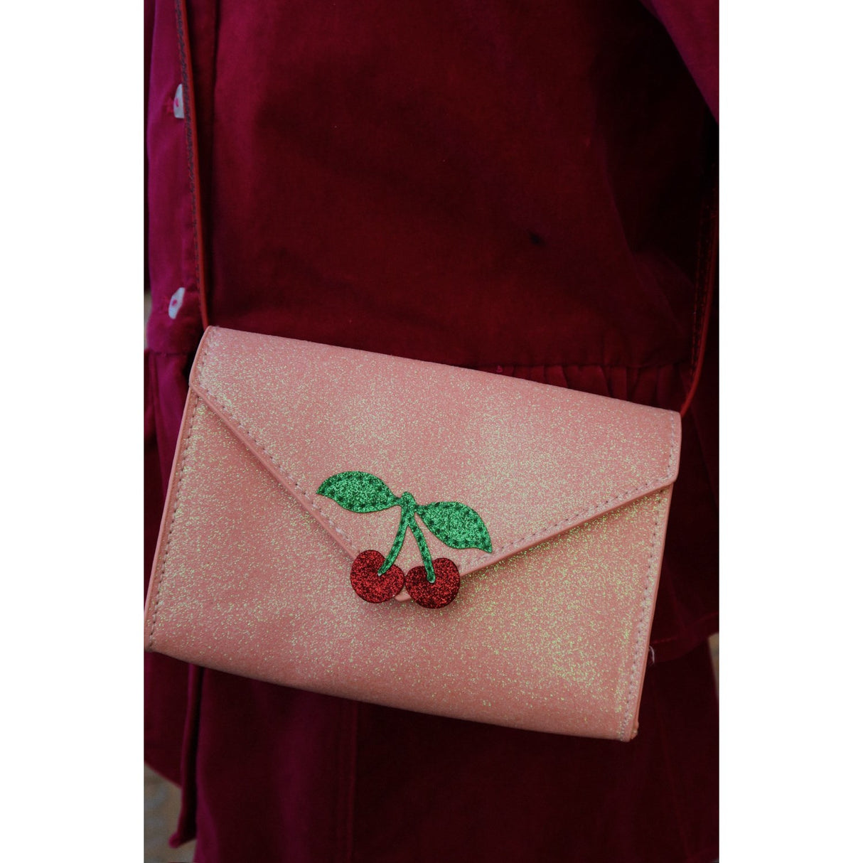 Konges Sløjd Pink Glitter Love Letter Pung