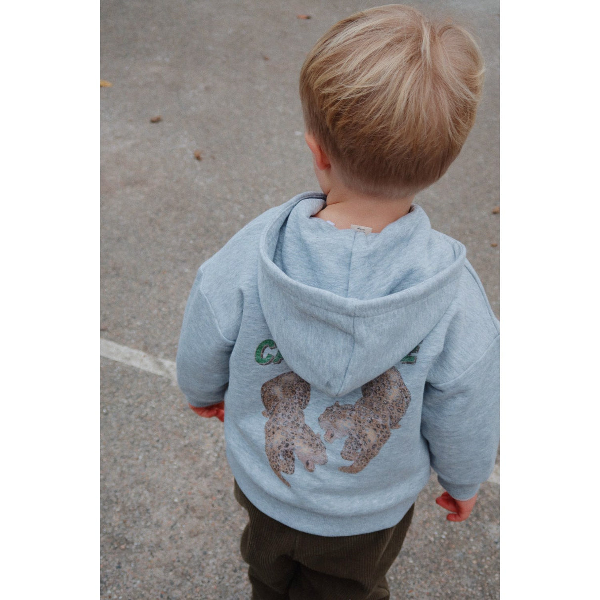 Konges Sløjd Grey Melange Lou Sweat Zip Hætte Ocs