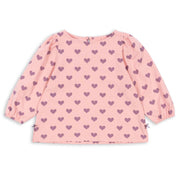 Konges Sløjd Hortensia Coeur Drey Slit Bluse GOTS