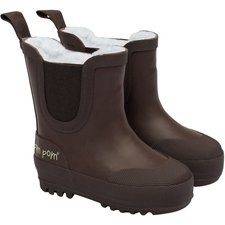 Pom Pom Chocolate Brook Gummistøvler Thermo Ankle