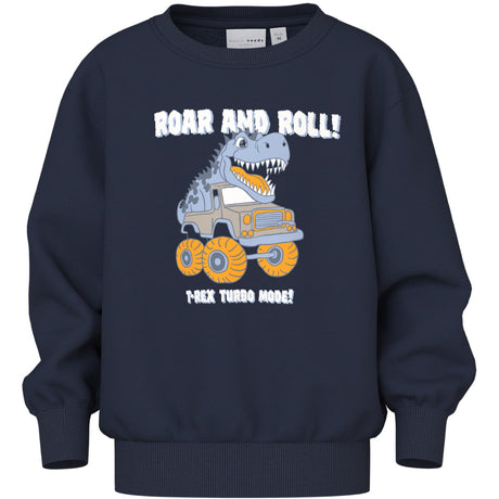 Name It Navy Blazer Dino Car Nmmvildar Ls Nreg Sweat Bru