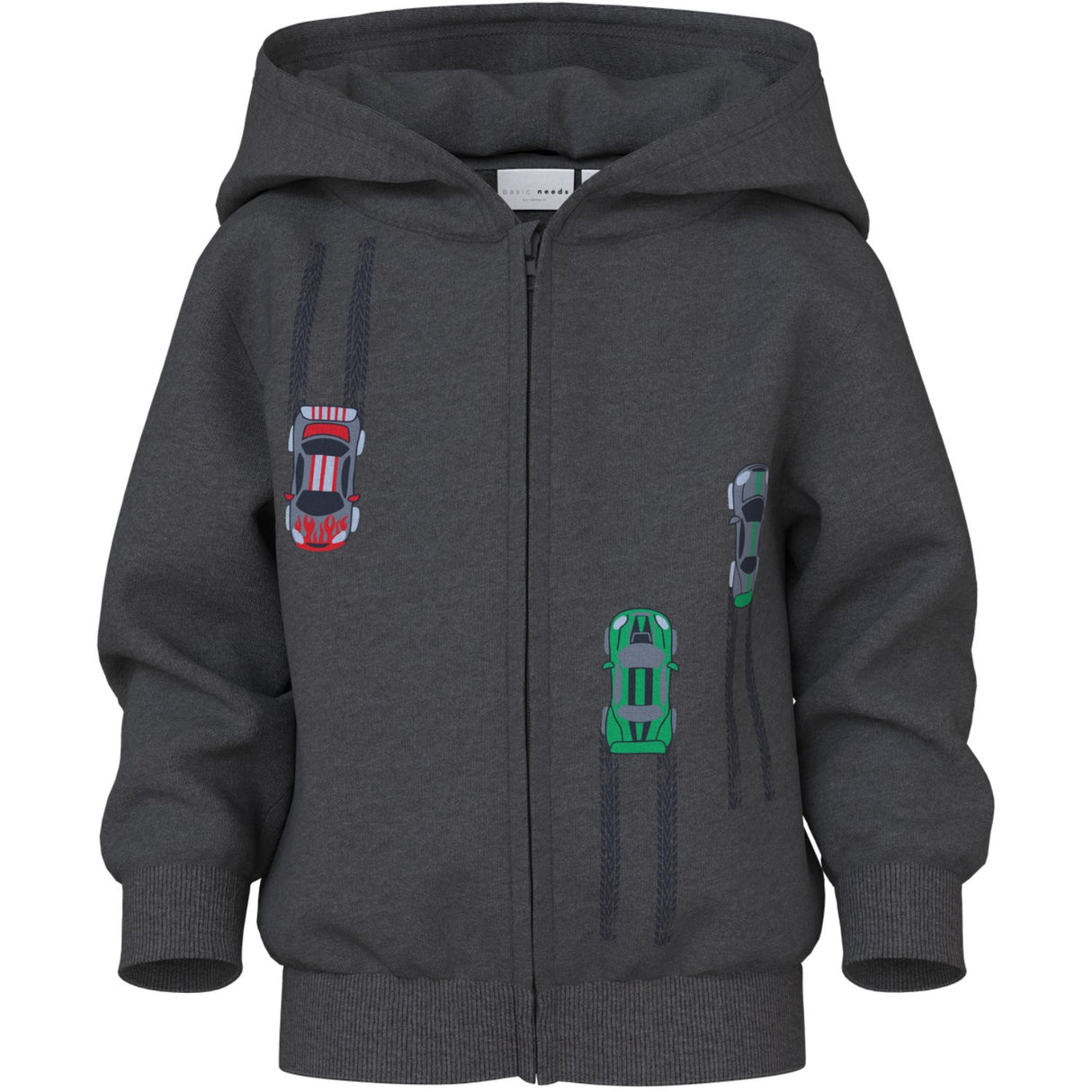 Name It Dark Grey Melange Cars Nmmvoltinus Nreg Sweat Card Wh Bru