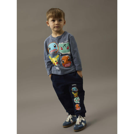 Name It Navy Blazer Nmmnoa Pokemon Nreg Swe Pants Bru Sky