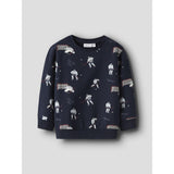 Name It Navy Blazer Nmmsofus Ls Nreg Sweat Bru