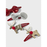 Name It Jester Red Nkfreinbow 4P Hairclip
