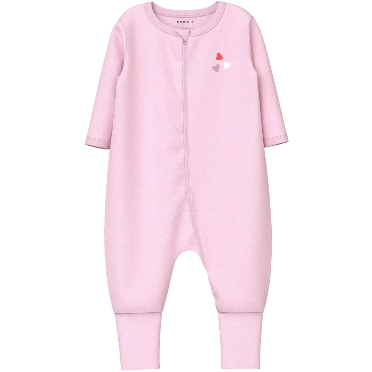 Name It Carinaria Nbfnightsuit 2P Zip Ff Car. Heart Noos