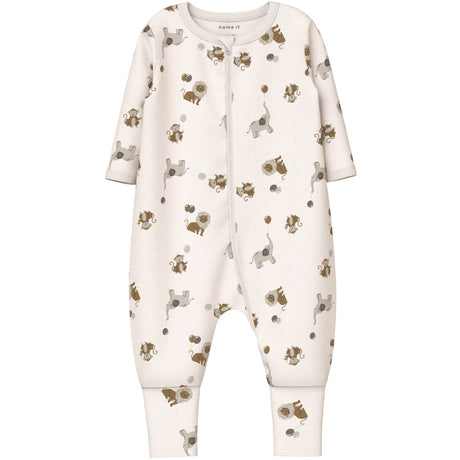Name It Jet Stream Nbnnightsuit 2P Zip Ff Animal Noos