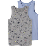 Name It Grey Melange Nkmtank Top 2P Grey Space Noos