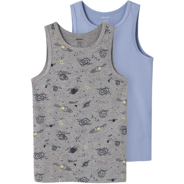 Name It Grey Melange Nkmtank Top 2P Grey Space Noos