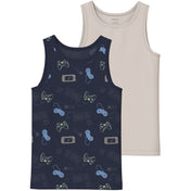 Name It Navy Blazer Nkmtank Top 2P Navy Gamer Noos