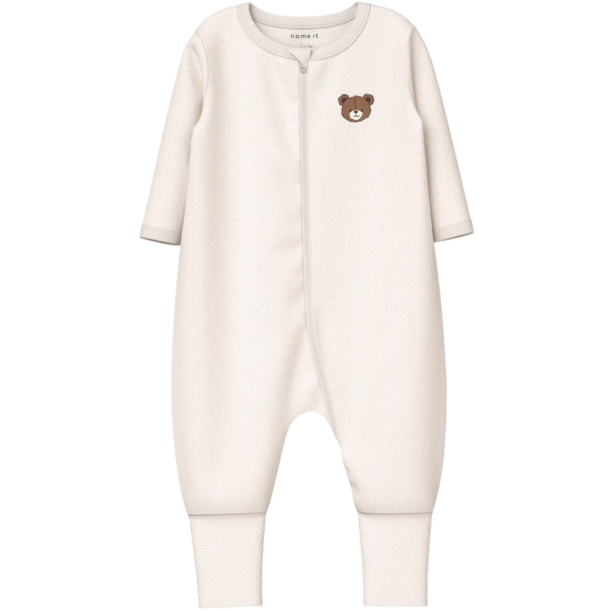 Name It Pumice Stone Nbnnightsuit 2P Zip Ff Pumice Bjørn Noos