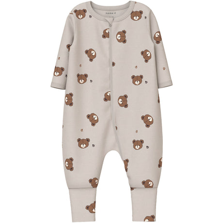 Name It Pumice Stone Nbnnightsuit 2P Zip Ff Pumice Bjørn Noos