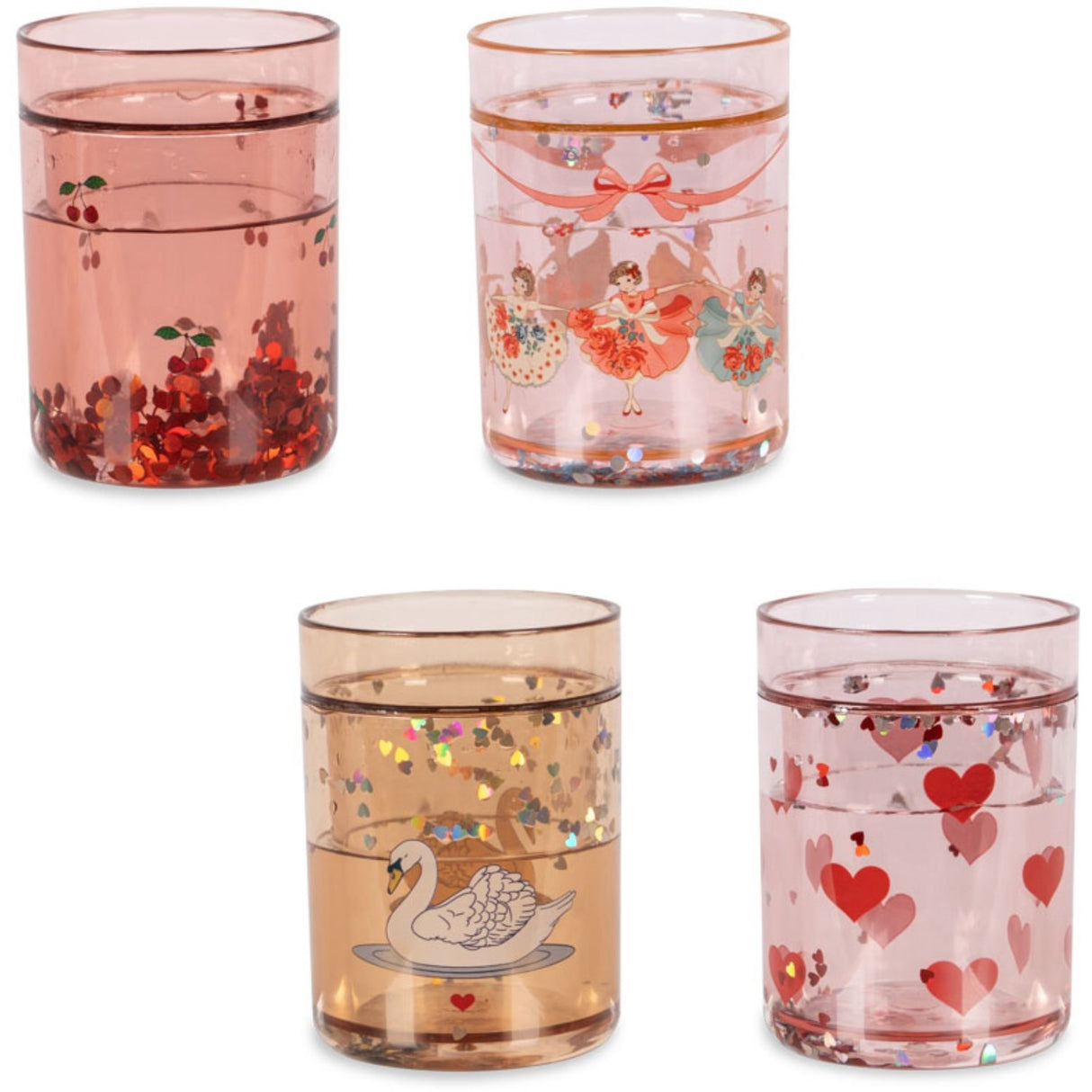 Konges Sløjd Rose Multi 4 Pak Glitter Kopper