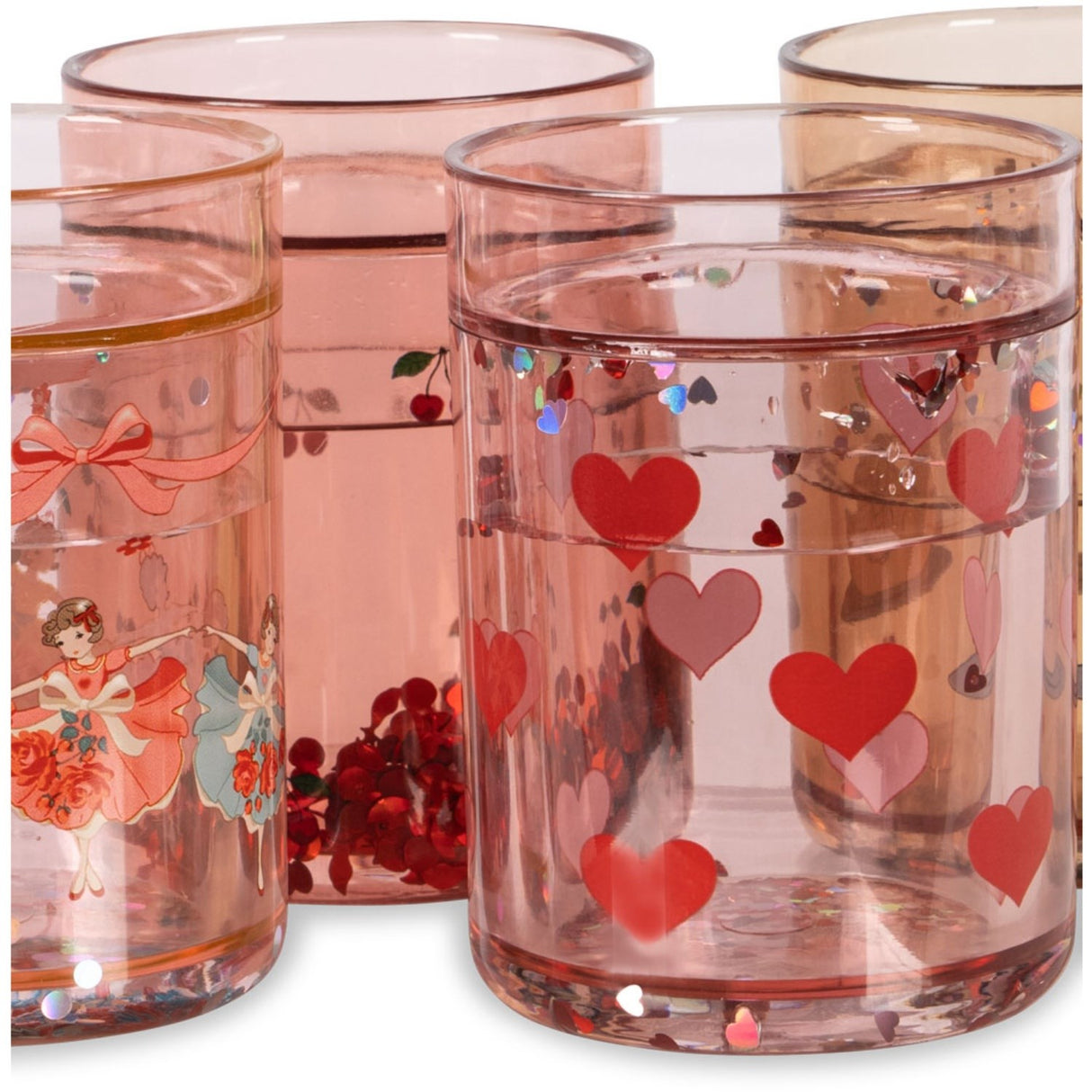 Konges Sløjd Rose Multi 4 Pak Glitter Kopper