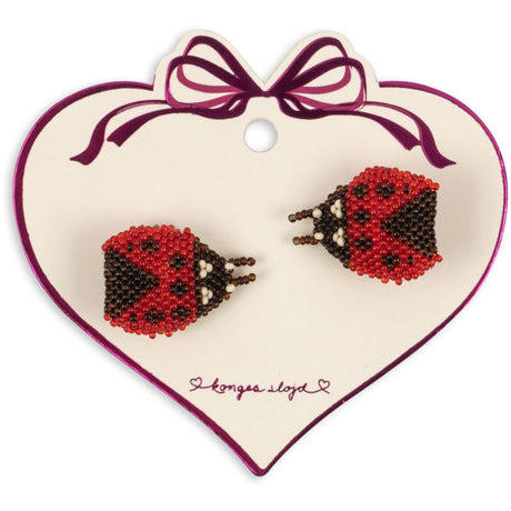 Konges Sløjd Ladybug 2 Pak Ladybug Beaded Hårspænder