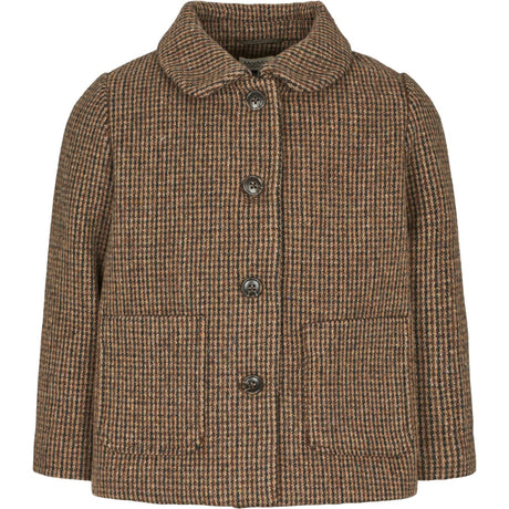 MarMar Wool Check Earthy Check Oval Jakke