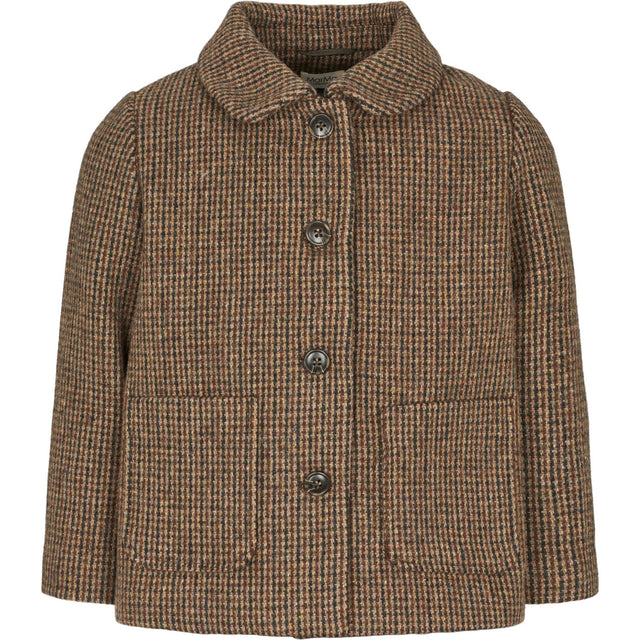 MarMar Wool Check Earthy Check Oval Jakke