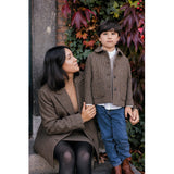 MarMar Wool Check Earthy Check Oval Jakke