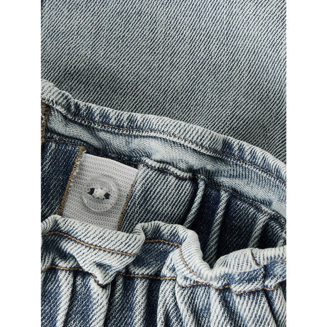 Lil'Atelier Medium Blue Denim Flower Emb Nmfdarlee Doa Dnm Nederdel 4499-Se Lil