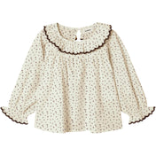 Lil'Atelier Turtledove Red Dahlia Nmfrasia Ls Loose Skjorte Lil